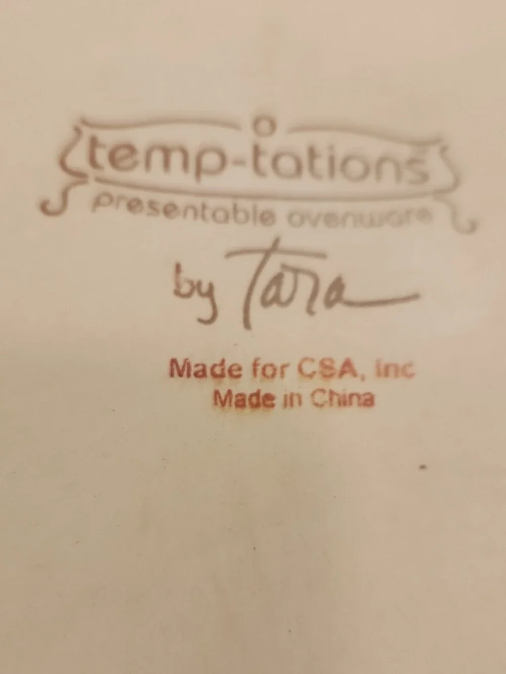 Temptations Red Ceramic Tray with Black Metal Rack